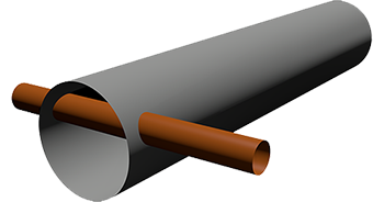 Crossbore pipeline illustration