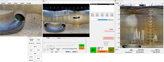 POSM Manhole Interface POSM Manhole inspection software interface