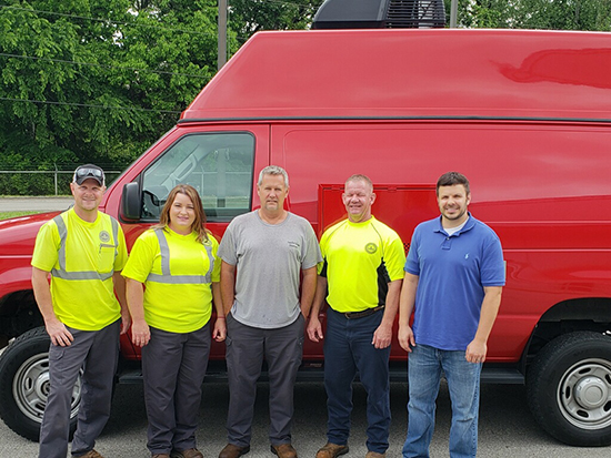 Frankfort Kentucky sewer inspection staff