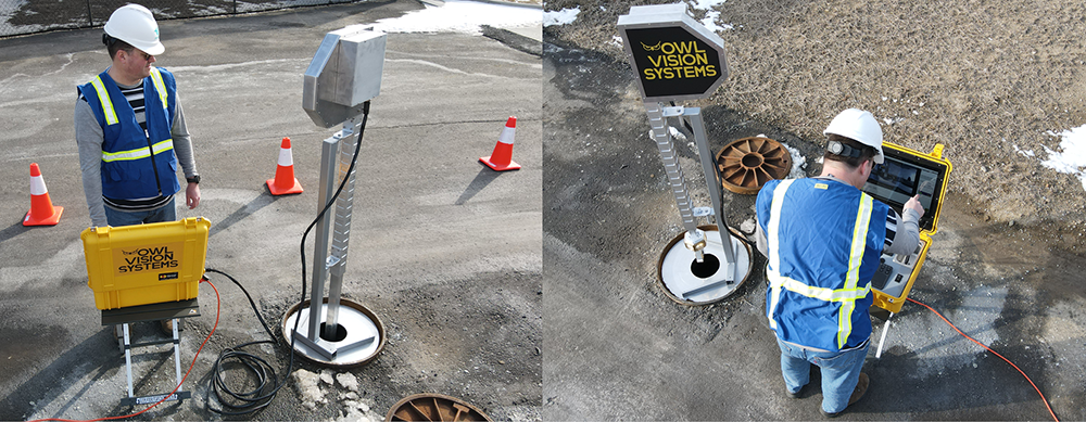 Owl Vision MH 360 manhole pole camera system
