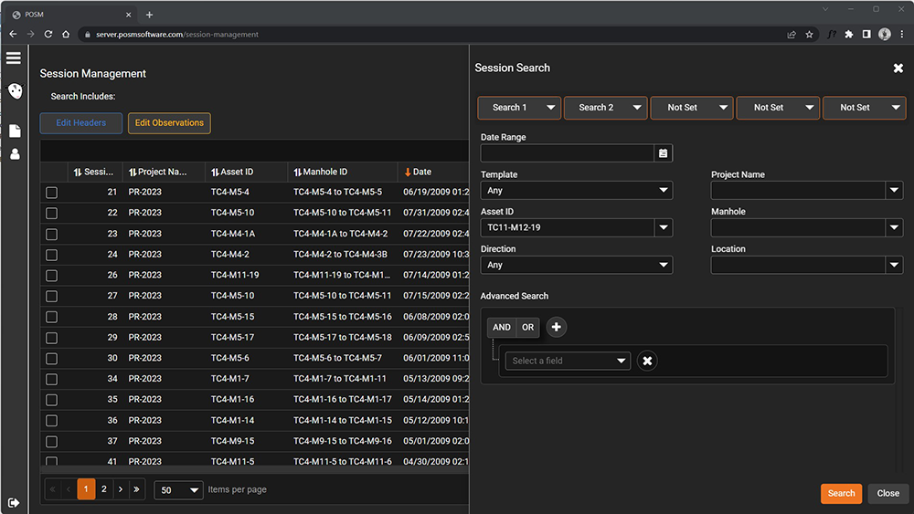 POSM 2.0 Session Search