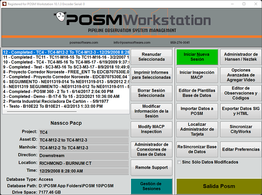 POSM Pantalla Principal en Español
