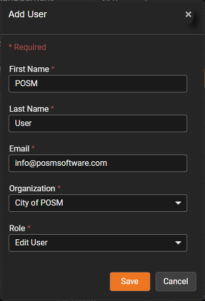 POSM Central Edit User