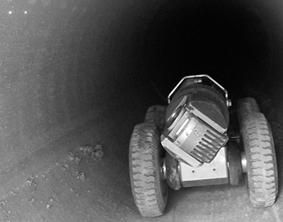 Rausch ScanCam in a sewer pipe